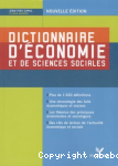 Dictionnaire d'conomie et de sciences sociales