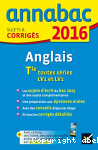 Anglais Tle toutes sries LV1 et LV2